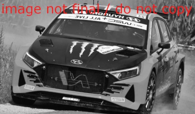 IXO 1:43 Scale Hyundai i20 N Rally 2 #24 Rally Ypres 2021 O.Solberg/A.Johnston