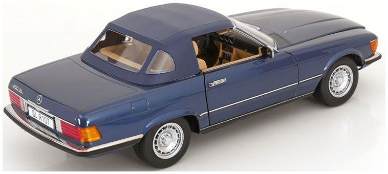 KK Scale 1:12th Scale Mercedes 450 SL R107 EU-Version Blue Metallic 1985