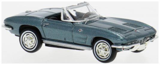 Brekina  1:87th Scale Chevrolet Corvette C2 Cabrio Green 1962