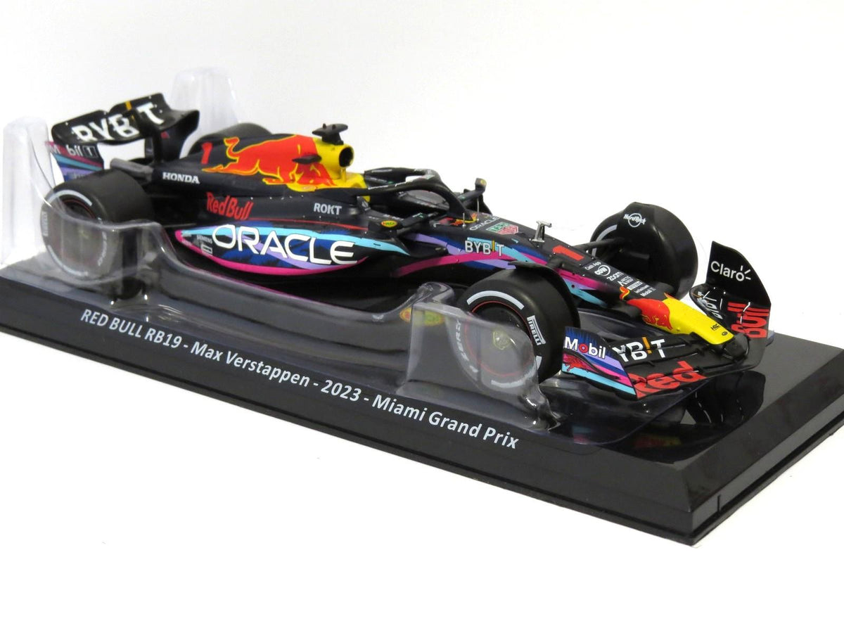 Atlas Editions 1:24th Scale Red Bull RB19 Max Verstappen 2023
Miami Grand Prix
Blister Packaging