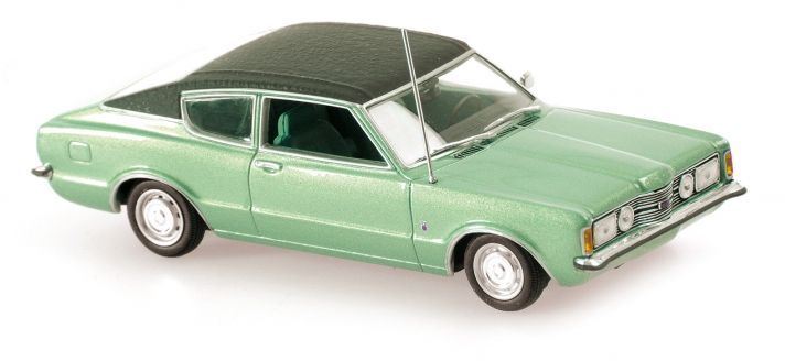 Minichamps 1:43 Scale Ford Taunus Coupe 1970 Green Metallic