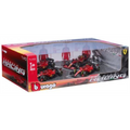 Burago 1:43 Scale Ferrari Racing F1 Set SF-23 #16/SF-23 #55 Monza/F1-75 #16 75th Anniversary/F1-75 #55