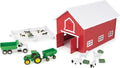 Britains 1:64 Scale John Deere 24pc Playset w/Red Barn