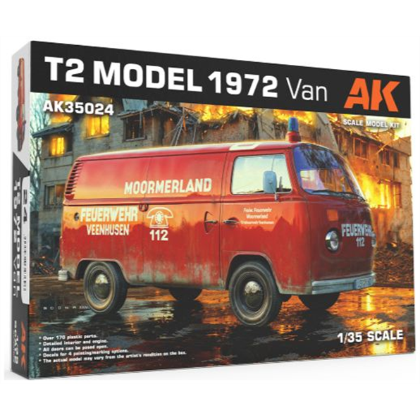 AK Interactive Kits 1:35 Scale T2 Model 1972 Van