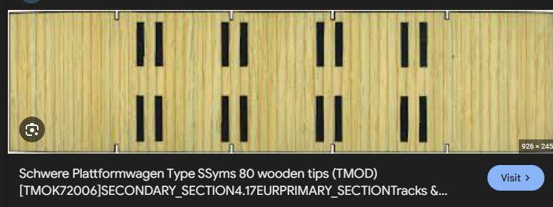 T MODELS 72006 1/72 Scale Schwere Plattformwagen Type SSyms 80 wooden tips