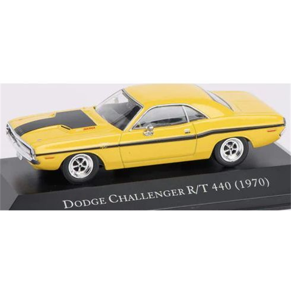 Atlas Editions 1:43 Scale Dodge Challenger R/T 440 (1970) - Yellow - American Car Collection
