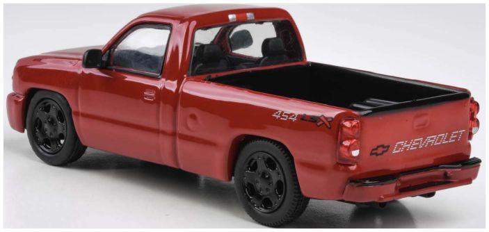 Paragon  1:64th Scale Chevrolet Silverado Single Cab Victory Red 2006