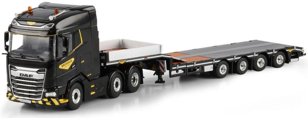 WSI  1:50th Scale DAF XG MY25 6x2 Twin Steer Semi Low Loader 4 Axle
