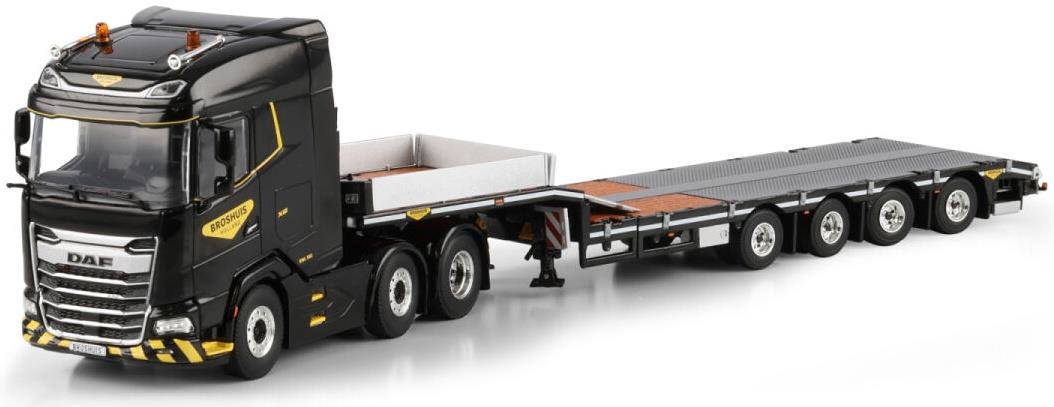 WSI  1:50th Scale DAF XG MY25 6x2 Twin Steer Semi Low Loader 4 Axle