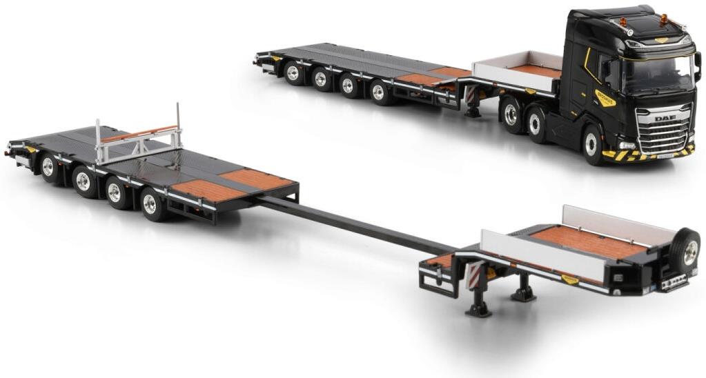 WSI  1:50th Scale DAF XG MY25 6x2 Twin Steer Semi Low Loader 4 Axle