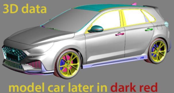 Model Car Group MCG 1:18 Scale Hyundai i30 N Met. White 2021