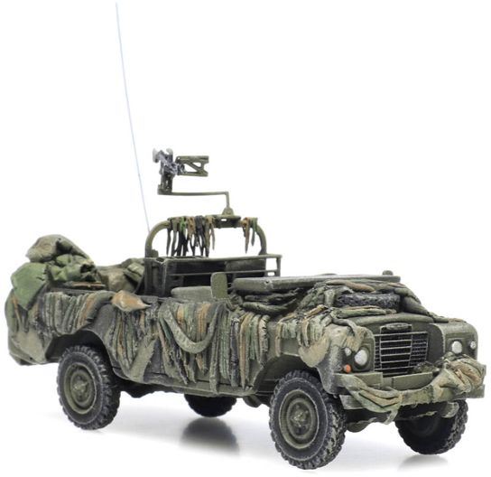 Artitec H0 Scale UK Land Rover 109 Combat Ready 1:87 Ready-Made, Painted