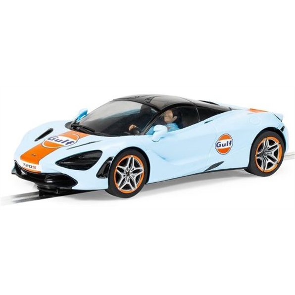 Scalextric 1:32 Scale McLaren 720S- Gulf Edition - Superslot in Clear Box