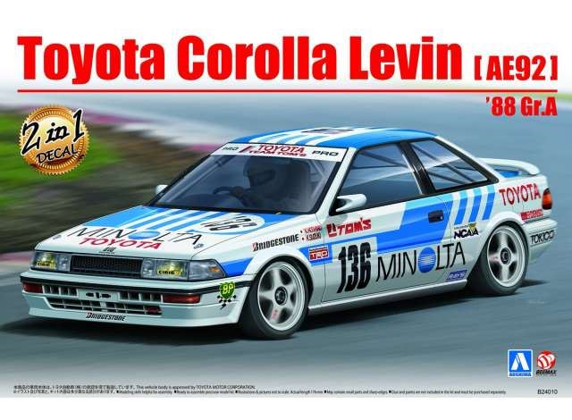 Nunu kits 1:24 Scale Toyota Corolla Levin AE92 1988 GrA Minolta