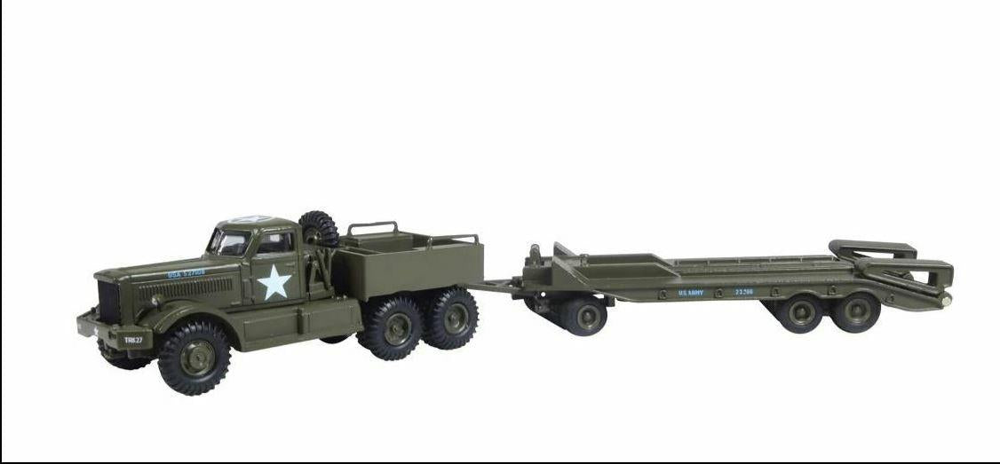 Oxford Diecast 1/76 Scale MILITARY DIAMOND T TANK TRANSPORTER & TRAILER US ARMY 76DT007