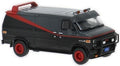 Brekina  1:87th Scale Vandura Set Black/Red 1983