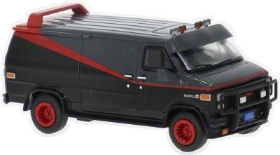 Brekina  1:87th Scale Vandura Set Black/Red 1983