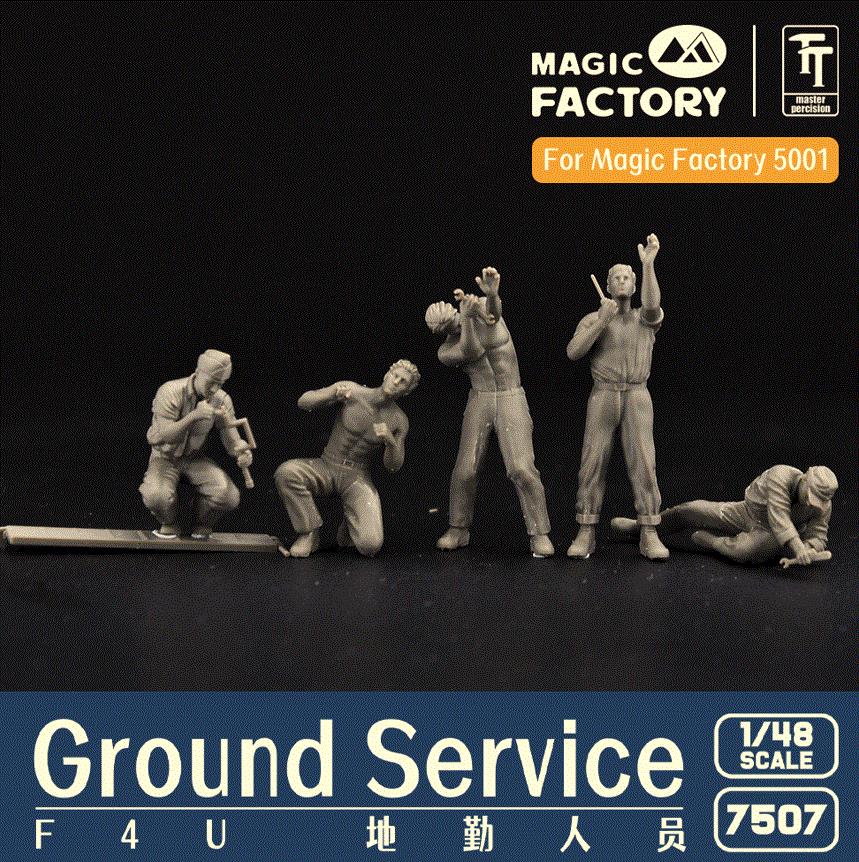 MAGIC FACTORY MF7507 1/48 Scale Ground Service Crew Set (3D printed)