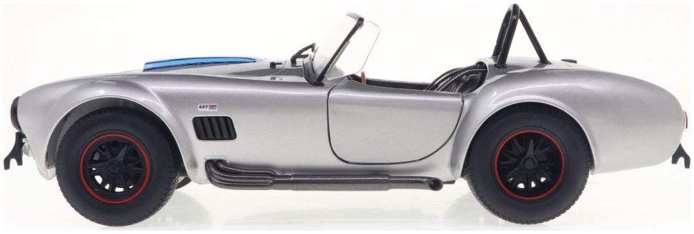 Solido  1:18th Scale Shelby Cobra 427 MKII Solido Works M Racing Silver 1965