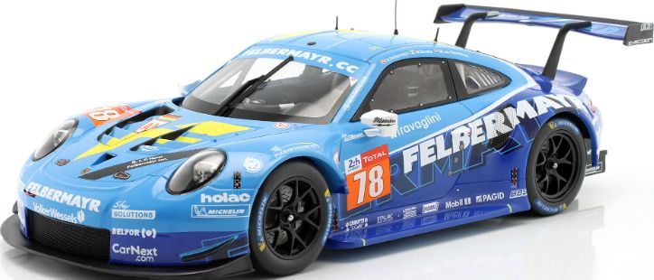 IXO 1:18 Scale Porsche 911 RSR #78 24h Le Mans 2020 Beretta/Felbermayr/van Splunteren