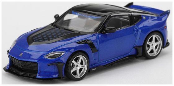 Truescale MiniGT 1:64th Scale Nissan Z Veilside FFZ400 Seiran Blue (LHD) Blister Packaging