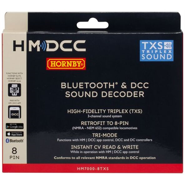 Hornby  Scale HM7000-8TXS BLE Decoder (8 Pin - TXS Sound)