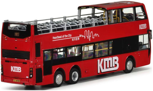 80m Bus Models 1:76th Scale KMB Dennis Enviro500 MMC Turbo Euro V 12M Open-Top Bus