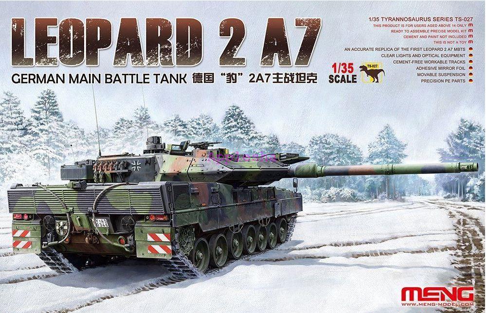 Meng Model MNGTS-027 1/35 Scale TS-027 German Main Battle Tank Leopard 2 A7
