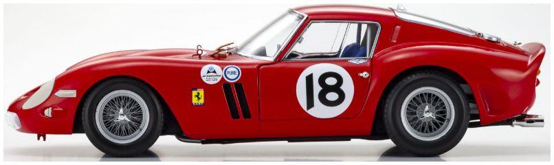 Kyosho 1:18 Scale Ferrari 250 GTO Daytona 3H 1st OA 1963 #18