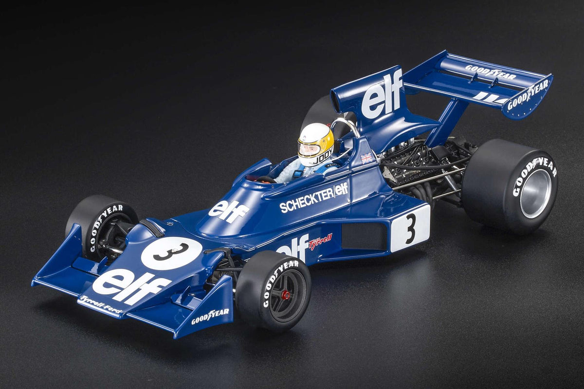 GP Replicas 1:18th Scale Tyrrell 007 #3 Jody Scheckter Winner Swedish GP 1974 w/Driver