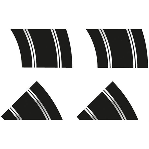 Scalextric  Scale  Standard Straight and R2 Curve Track Extension Pack