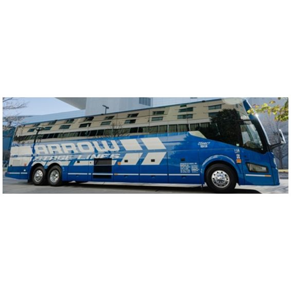 Iconic Replicas 1:87 Scale Prevost H3-45 Coach Arrow Stage Lines