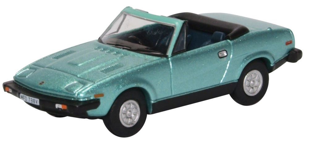 Oxford Diecast 1:76 Scale Triumph TR7 Convertible Persian Aqua Met.