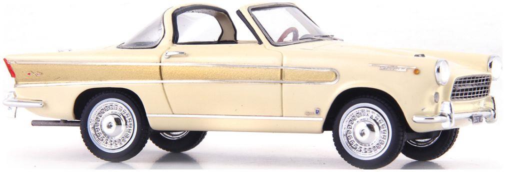 Autocult 1:43 Scale Fiat 1200 Vignale Wonderful Ivory