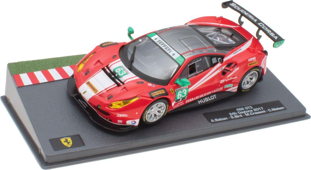 Atlas Editions 1:43 Scale Ferrari 488 GTE - 24h Daytona 2017 - A. Ba Cased - Ferrari Racing Collection