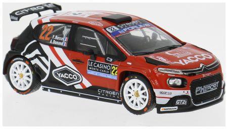 IXO  1:43rd Scale Citroen C3 Rally2 WRC Rally Monte Carlo 2025 #22 Y.Rossel/A.Dunand