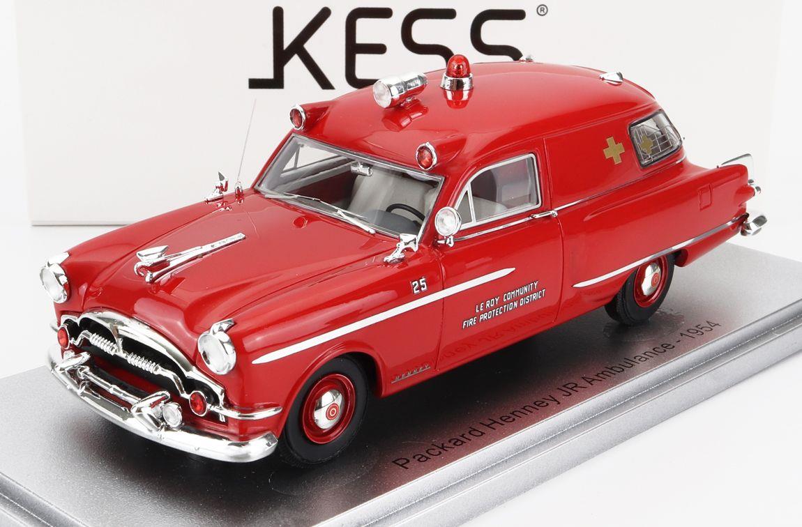 Kess 1:43 Scale Packard Henney JR Ambulance Fire Protection