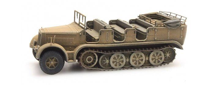 Artitec H0 Scale WM Sd.Kfz. 7 Zugkraftwagen 8T Afrikakorps 1:87 Ready-Made, Painted
