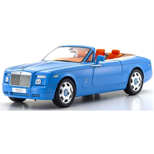 Kyosho 1:18 Scale Rolls-Royce Phantom Drophead Coupe 2007 Light Blue