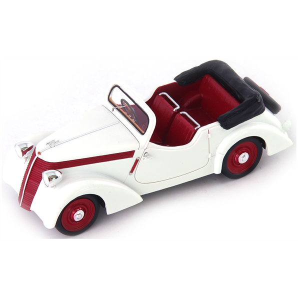 Autocult 1:43 Scale Jawa Minor 600 Convertible White/Red