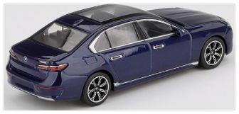 Mini GT 1:64th Scale BMW I7 XDRIVE60 Tanzanite Blue Metallic (RHD)
