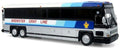 Iconic Replicas 1:87th Scale MCI D4000 Coach: Brewster Gray Line