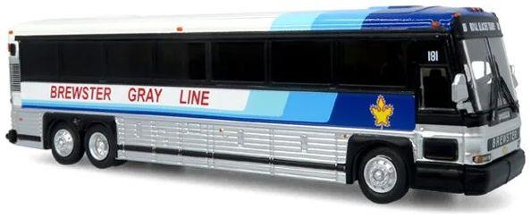 Iconic Replicas 1:87th Scale MCI D4000 Coach: Brewster Gray Line