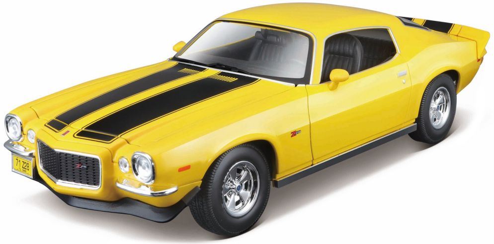Maisto 1:18 Scale Chevrolet Camaro Z/28 1971 Yellow/Black