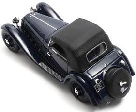 Matrix 1:43rd Scale Alfa Romeo 6C 1750SV Figoni Closed Blue 1932