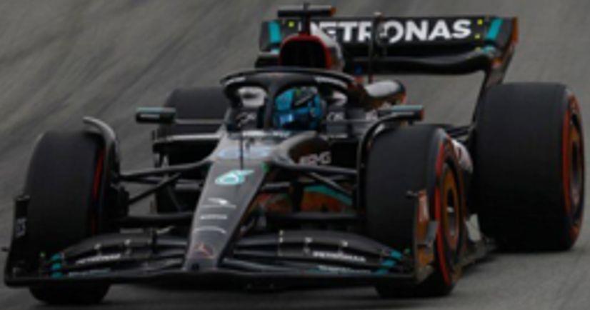 Spark 1:18 Scale Mercedes AMG Petronas F1 W14 E Performance #63 3rd Spanish GP 2023 George Russell
