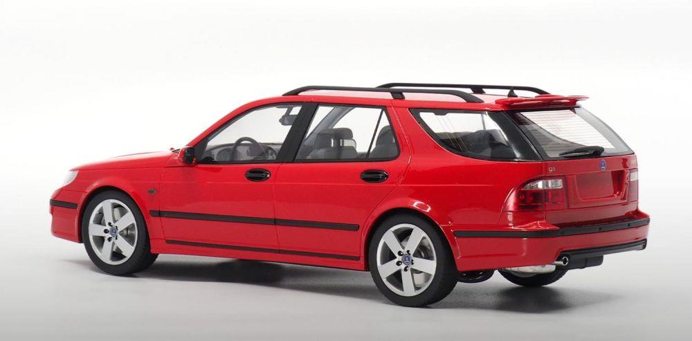 DNA Collectibles 1:18 Scale Saab 9-5 Sportcombi Aero Laser Red 2005