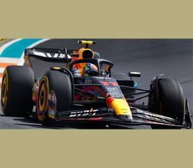 Spark 1:18 Scale Oracle Red Bull Racing RB19 #11 2nd Miami GP 2023 Sergio Perez