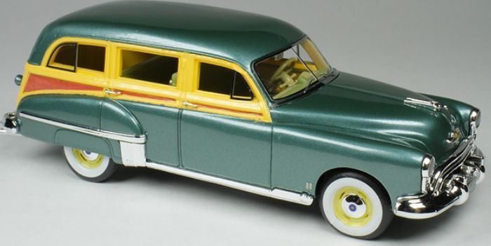Goldvarg 1:43 Scale Oldsmobile Station Wagon Alpine Green Poly 1949