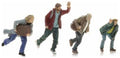 Artitec 1:87 Scale Travelers in a Hurry (x4) Ready